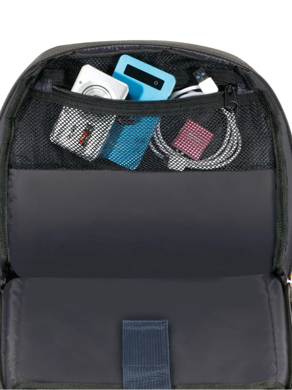 Targus Black and Gray Laptop Backpack with Yellow Accents